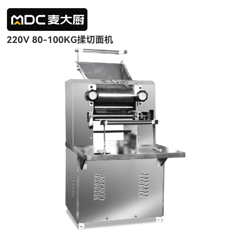 麥大廚壓面機商用面皮軋面機多功能揉切面機220V 80-100KG[工程款]