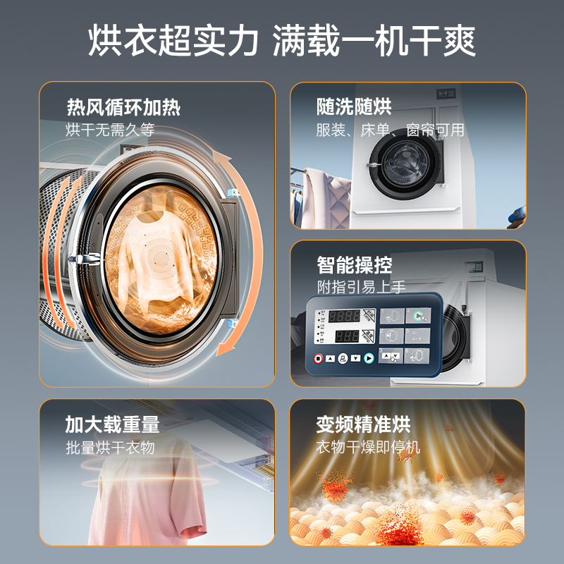 麥大廚48.7KW全自動100KG烘干機1.92米